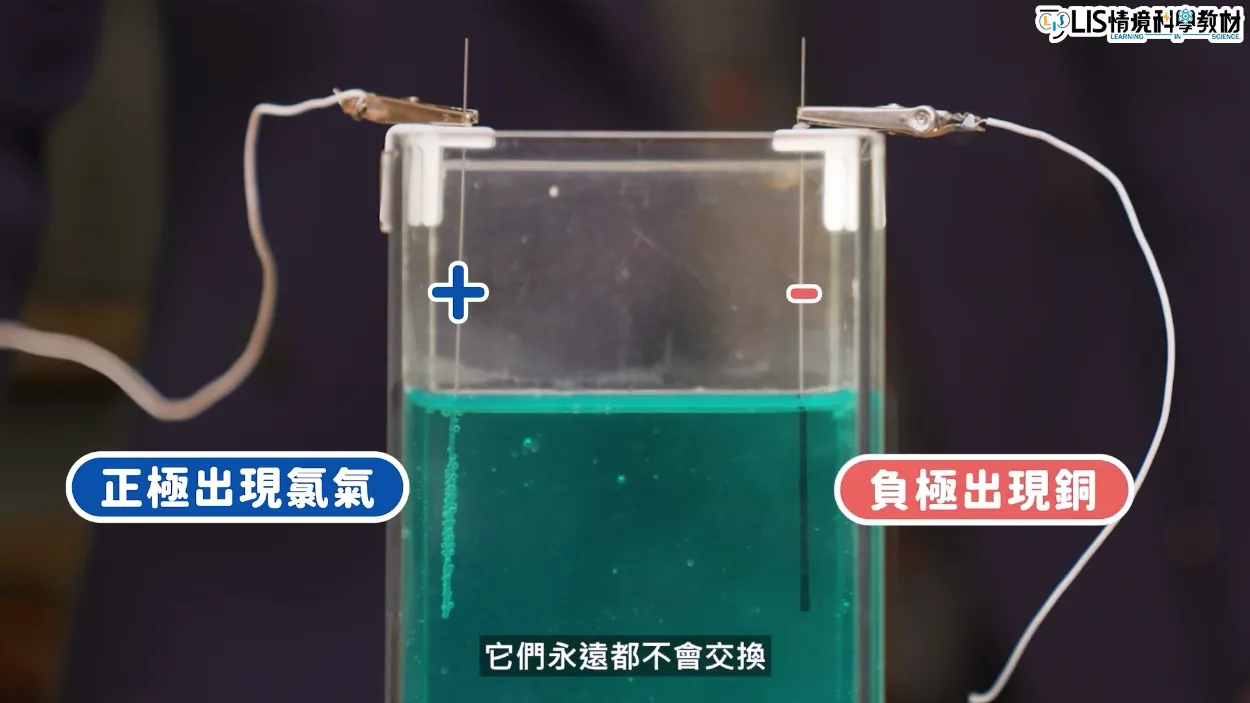 電解氯化銅的過程中氯氣只會出現正極;銅只會出現在負極