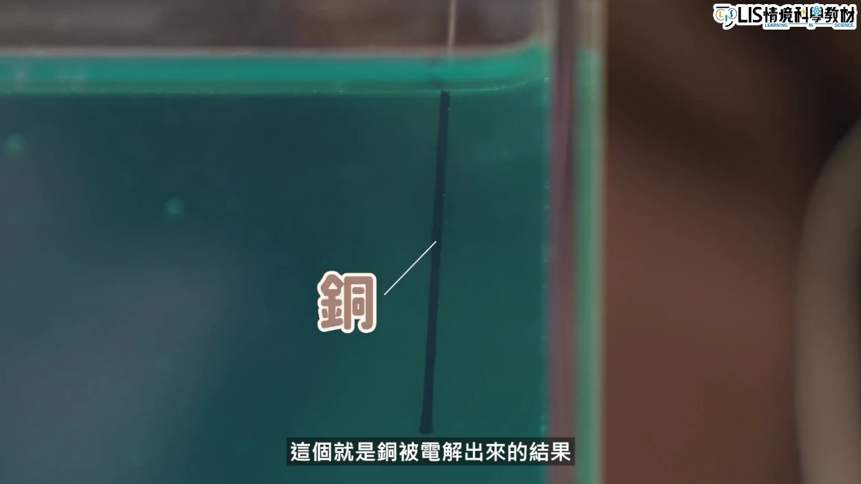 電解氯化銅的過程會在負極分解出銅